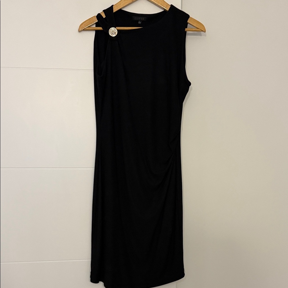 Guess Black One Shoulder Dress